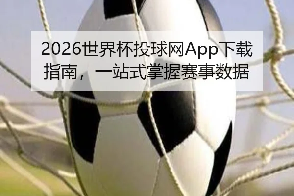 2026世界杯投球网App下载指南，一站式掌握赛事数据